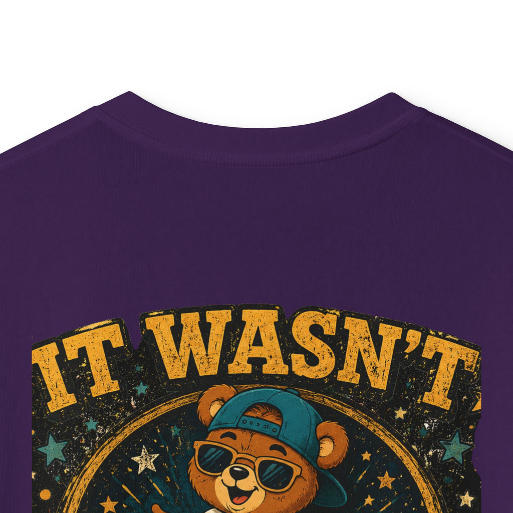 Kids Tee  'It Wasn't Me!' Dancing Bear Graphic Shirt | Funny Kids Gift