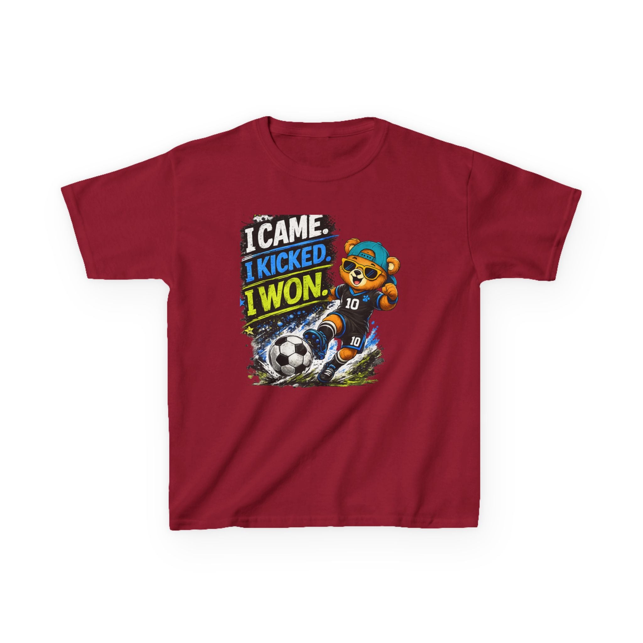 I Came. I Kicked. I Won. Soccer T-Shirt | Funny Soccer Player Graphic Tee | Youth Soccer Shirt | Goal Scorer Gift | Sports Quote Apparel