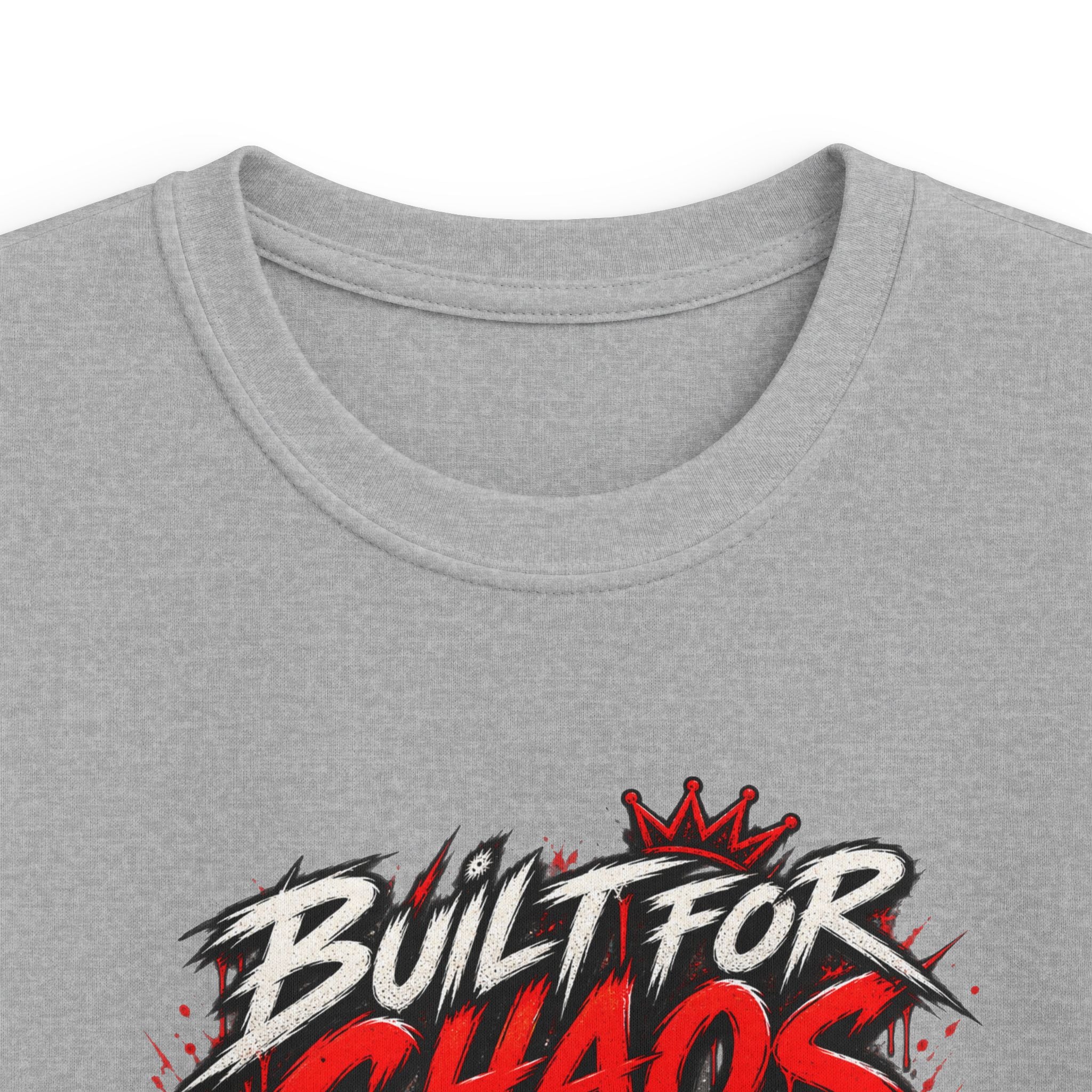 Kids Tee "Built for Chaos" Monster Truck Graphic (No Rules, Just Dirt)