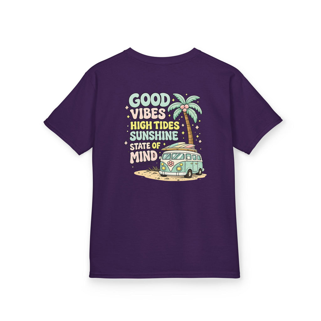 Kids T-Shirt — "Good Vibes-High Tides"