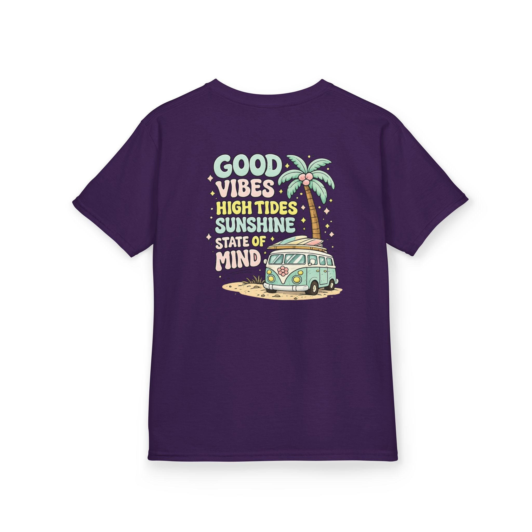 Kids T-Shirt — "Good Vibes-High Tides"