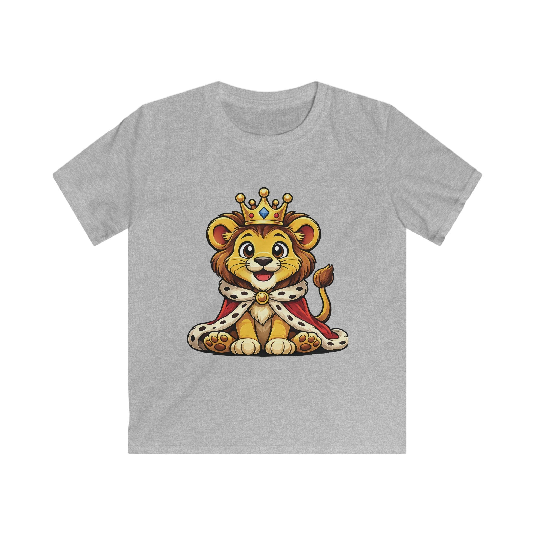Cute Royal Lion Graphic Shirt for Kids