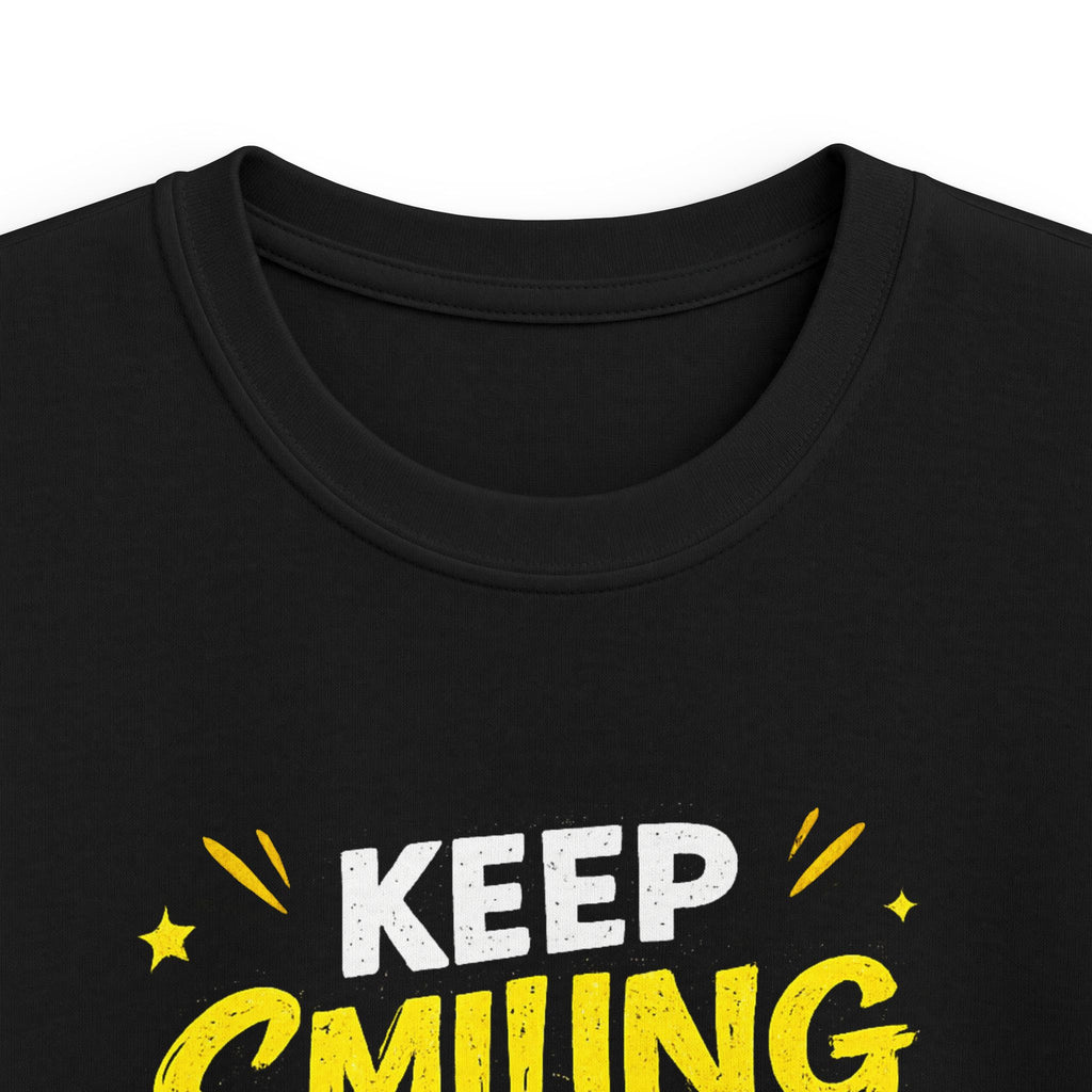 Boys And Girls T-Shirt "Keep Smiling It Looks Good On You" Positive Graphic Tee