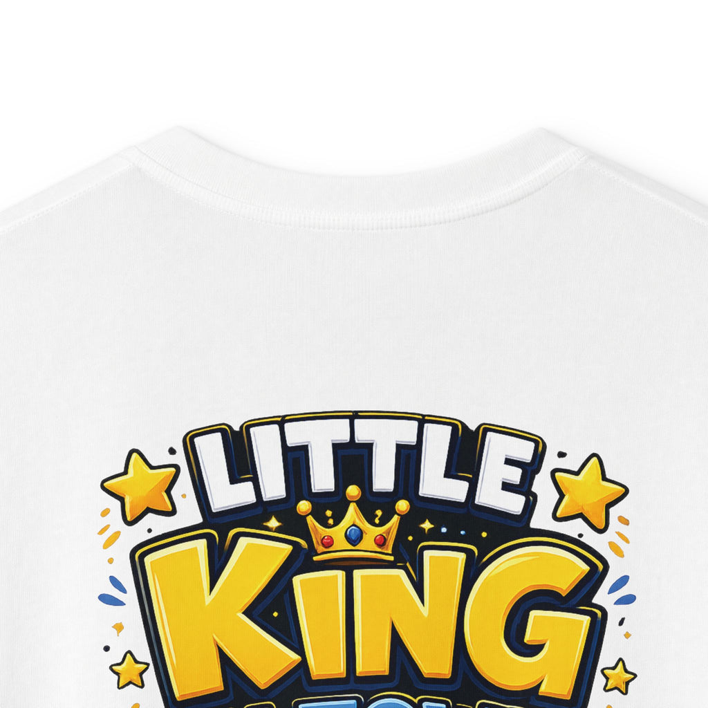 Kids Tee  "Little King in Town" Cute Lion Graphic Shirt for Boys