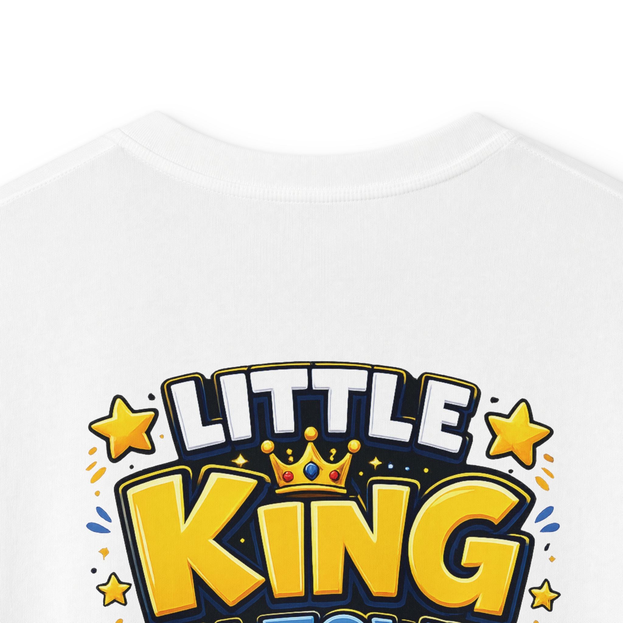 Kids Tee  "Little King in Town" Cute Lion Graphic Shirt for Boys