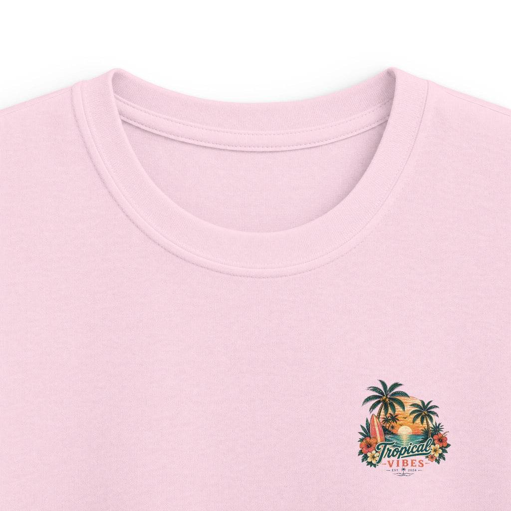 Kids Tropical Paradise Tee "Paradise Mode" Adventure Surf Graphic T-Shirt