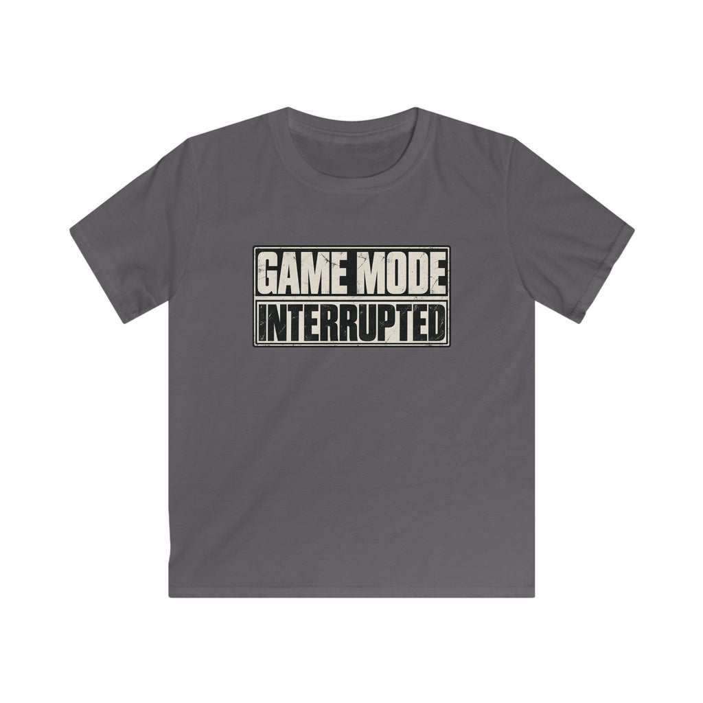 Kids Tee "Game Mode Interrupted" Funny Gamer T‑Shirt
