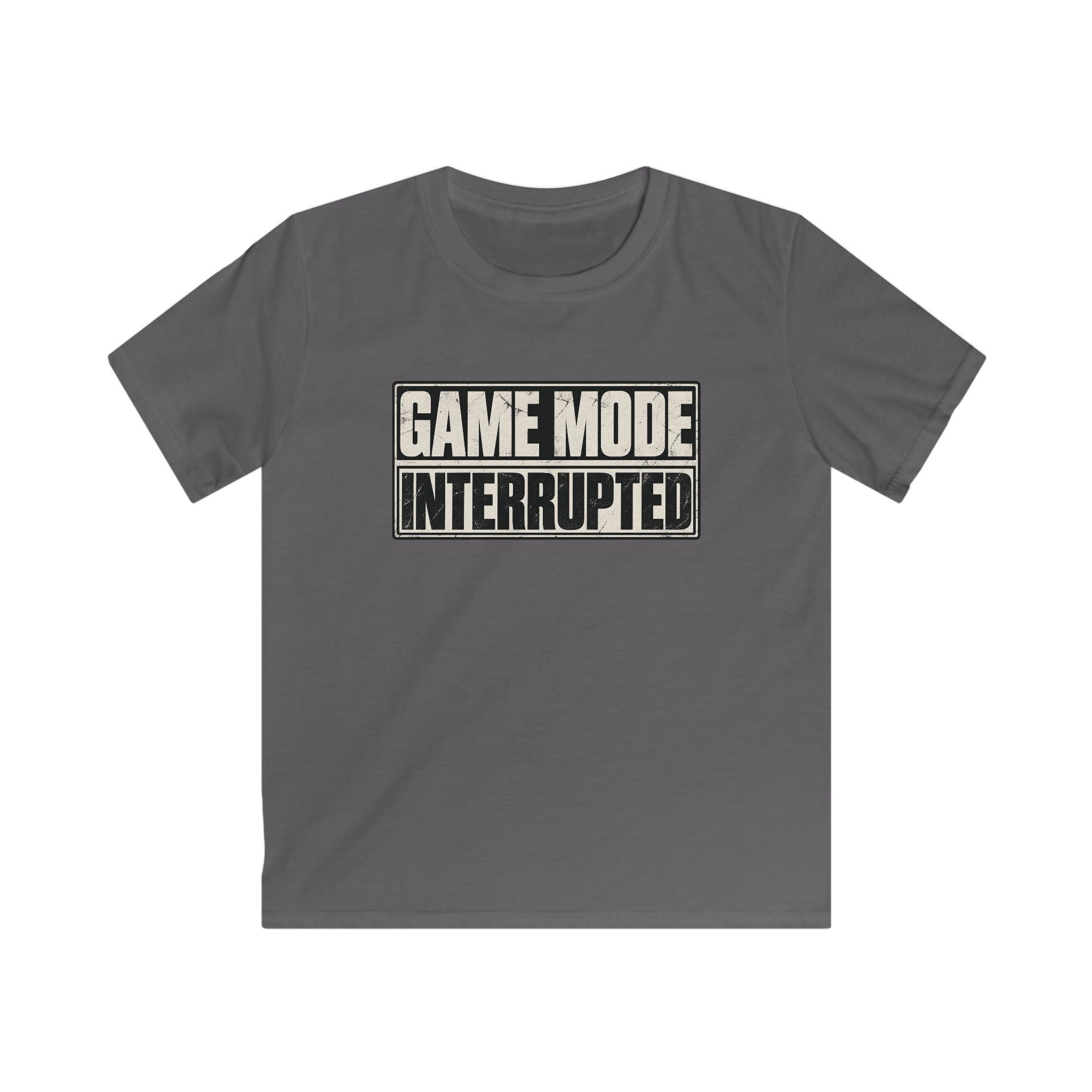 Kids Tee "Game Mode Interrupted" Funny Gamer T‑Shirt