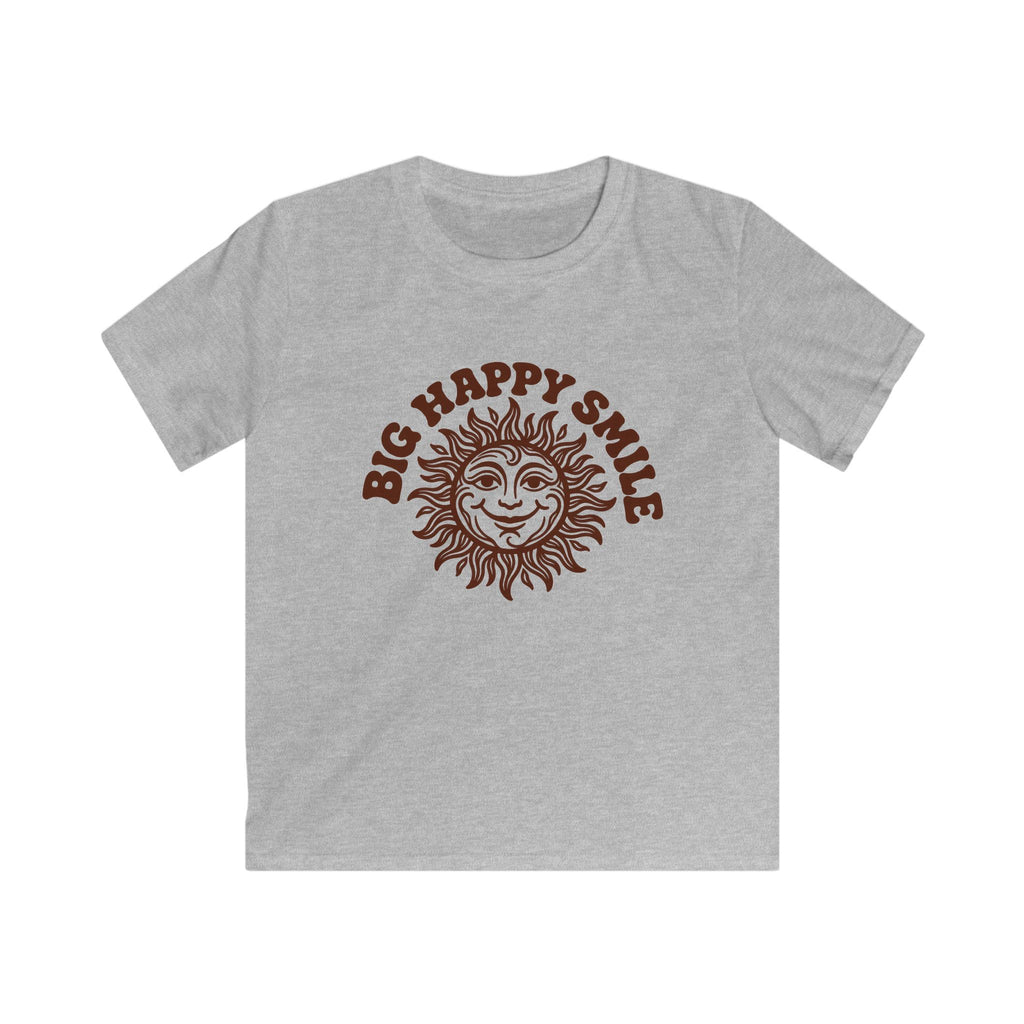 Boys & Girls T‑Shirt 'Big Happy Smile' Vintage Sun Graphic Tee