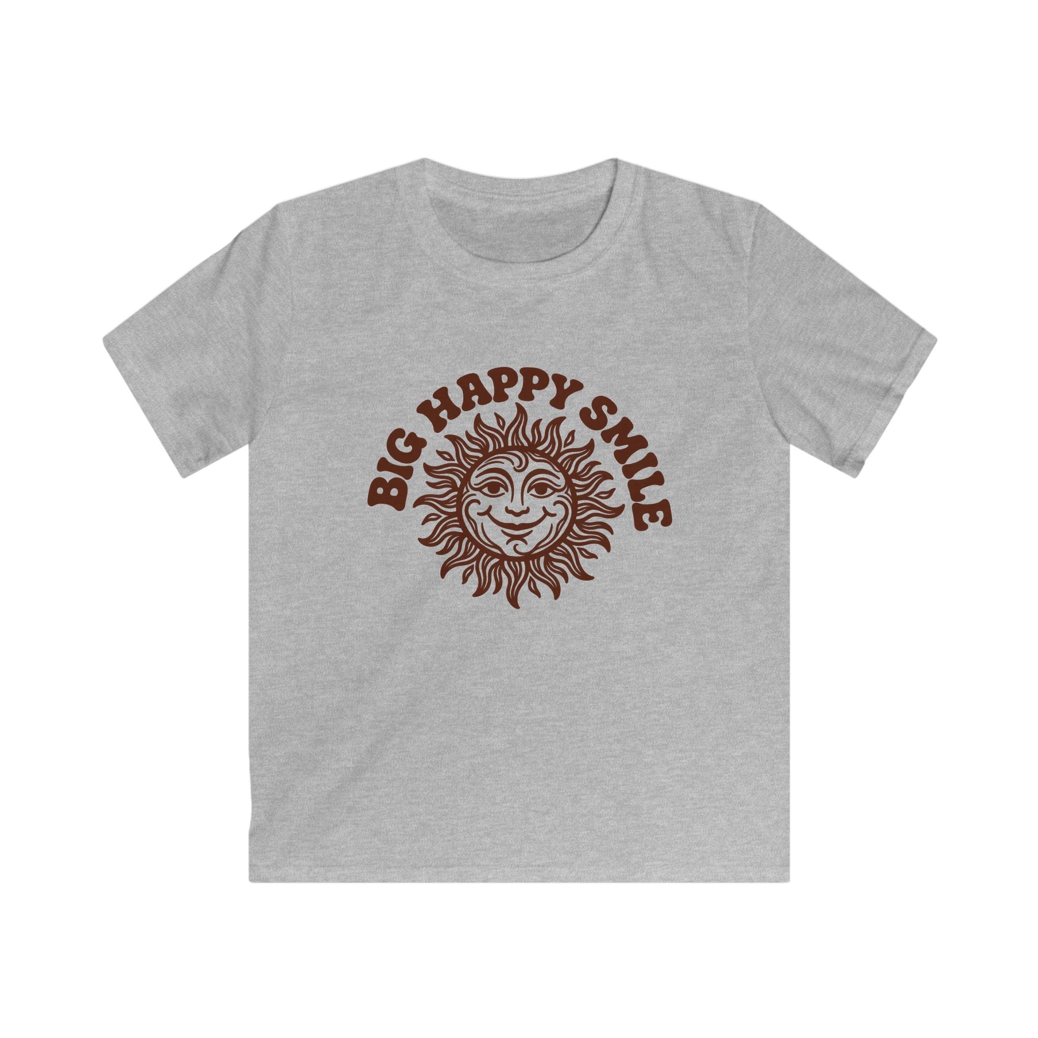Boys & Girls T‑Shirt 'Big Happy Smile' Vintage Sun Graphic Tee