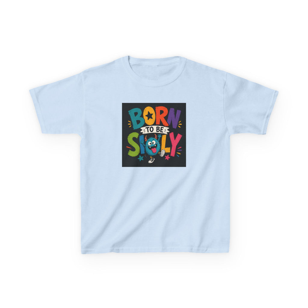"Born to Be Silly" Kids Funny T‑Shirt Colorful Playful Graphic Tee for Children