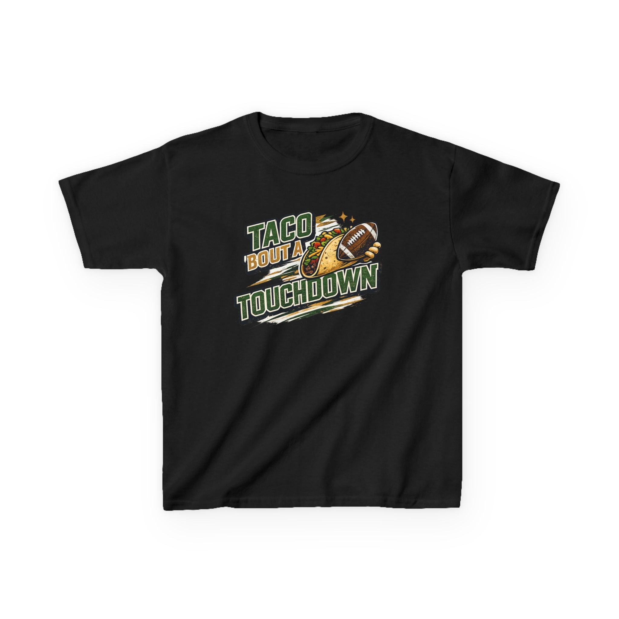 Taco 'Bout a Touchdown Football T-Shirt Design | Taco Football Graphic | Game Day Sports Tee