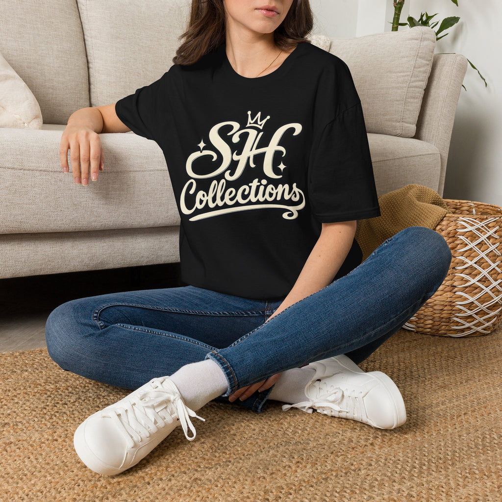 SH Collections Graphic Adult Tee Retro Script Logo T-Shirt
