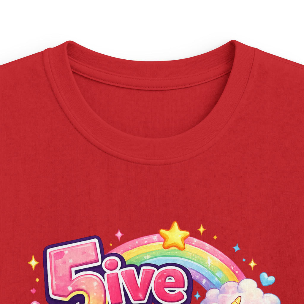 "5 Is Magical" Unicorn Birthday Tee Kids 5th Birthday Shirt