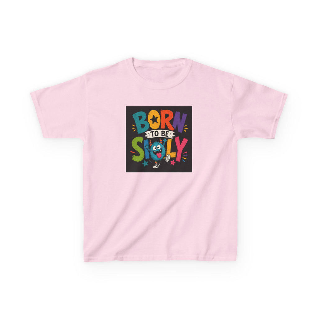 "Born to Be Silly" Kids Funny T‑Shirt Colorful Playful Graphic Tee for Children