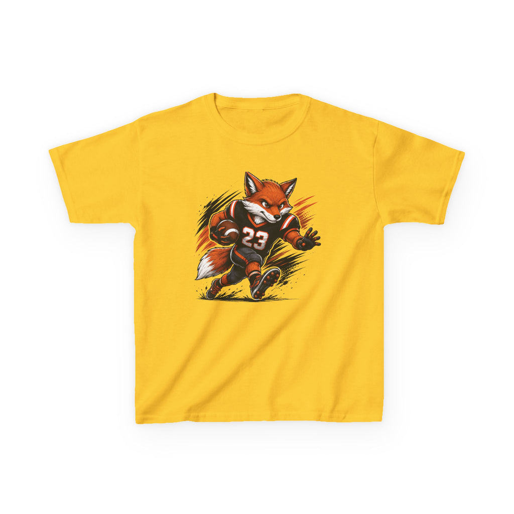 Football Fox T-Shirt | Cool Fox Football Player Graphic | Kids Football Tee | Youth Sports Animal Shirt | Football Lover Gift