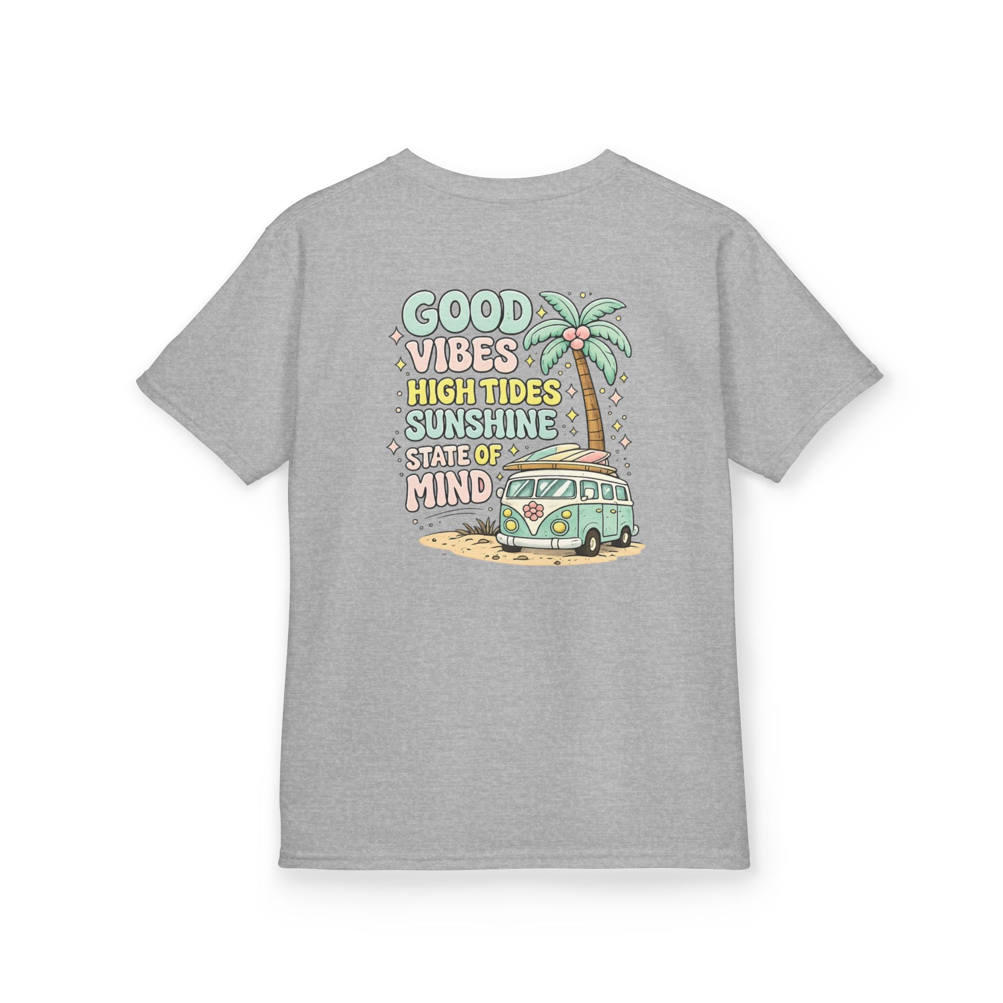 Kids T-Shirt — "Good Vibes-High Tides"