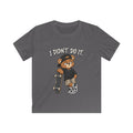 Kids Skateboard Tee "I Didn't Do It" Bear Funny Graphic Shirt