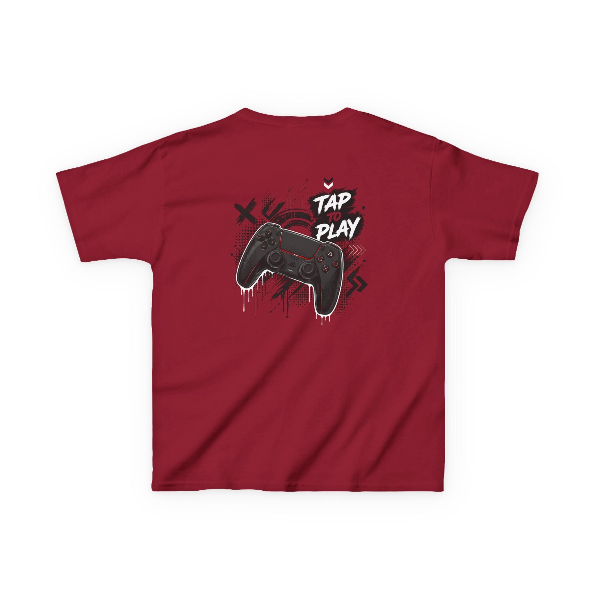 "Tap to Play" Gamer Controller Streetwear T-Shirt Graphic kids Gamer T-Shirt Design
