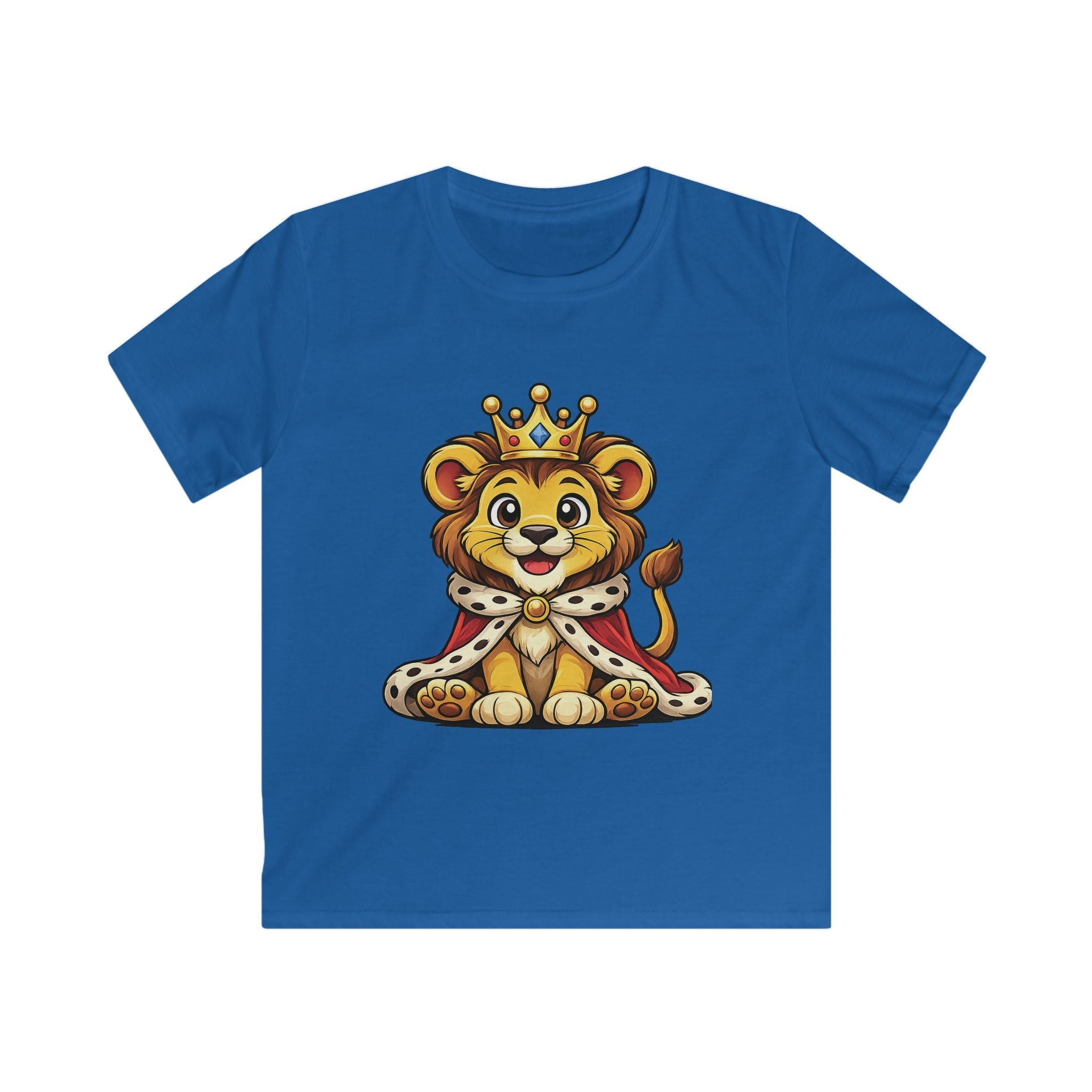 Cute Royal Lion Graphic Shirt for Kids