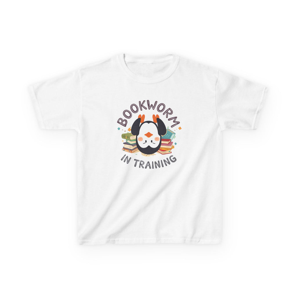 Kids T-Shirt — "Bookworm in training"
