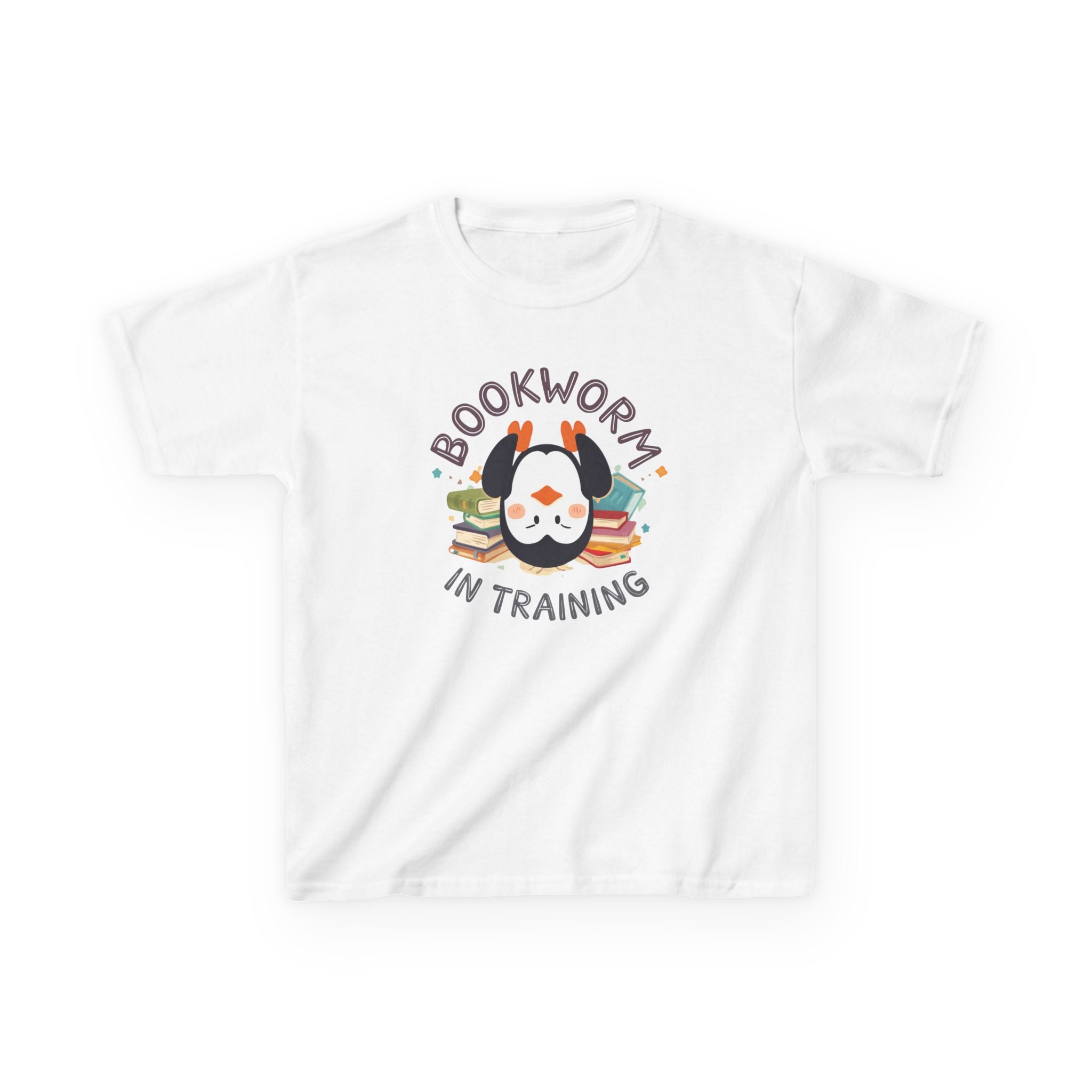 Kids T-Shirt — "Bookworm in training"