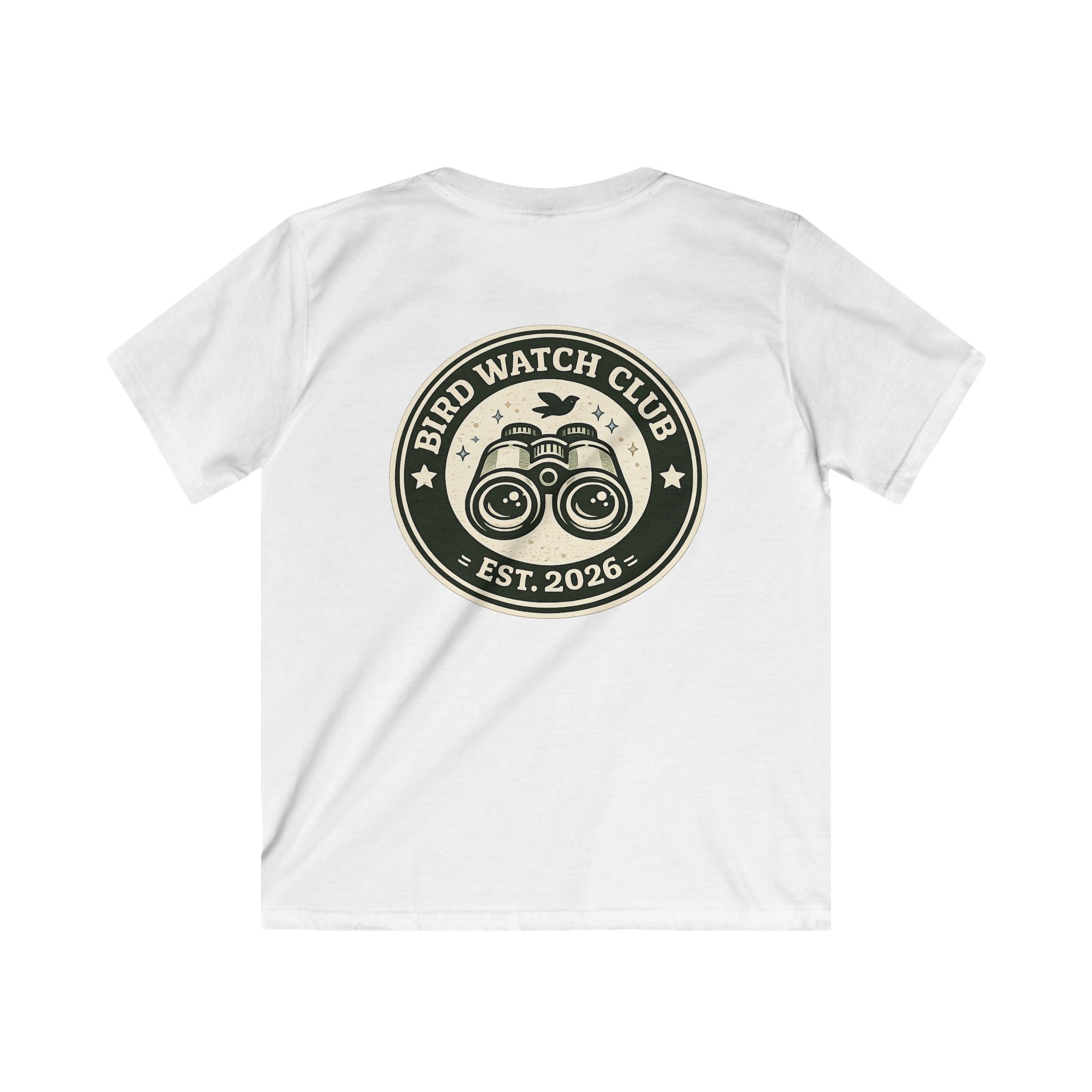 Kids Tee "Bird Watch Club" Boys & Girls Graphic T-Shirt (Est. 2026)