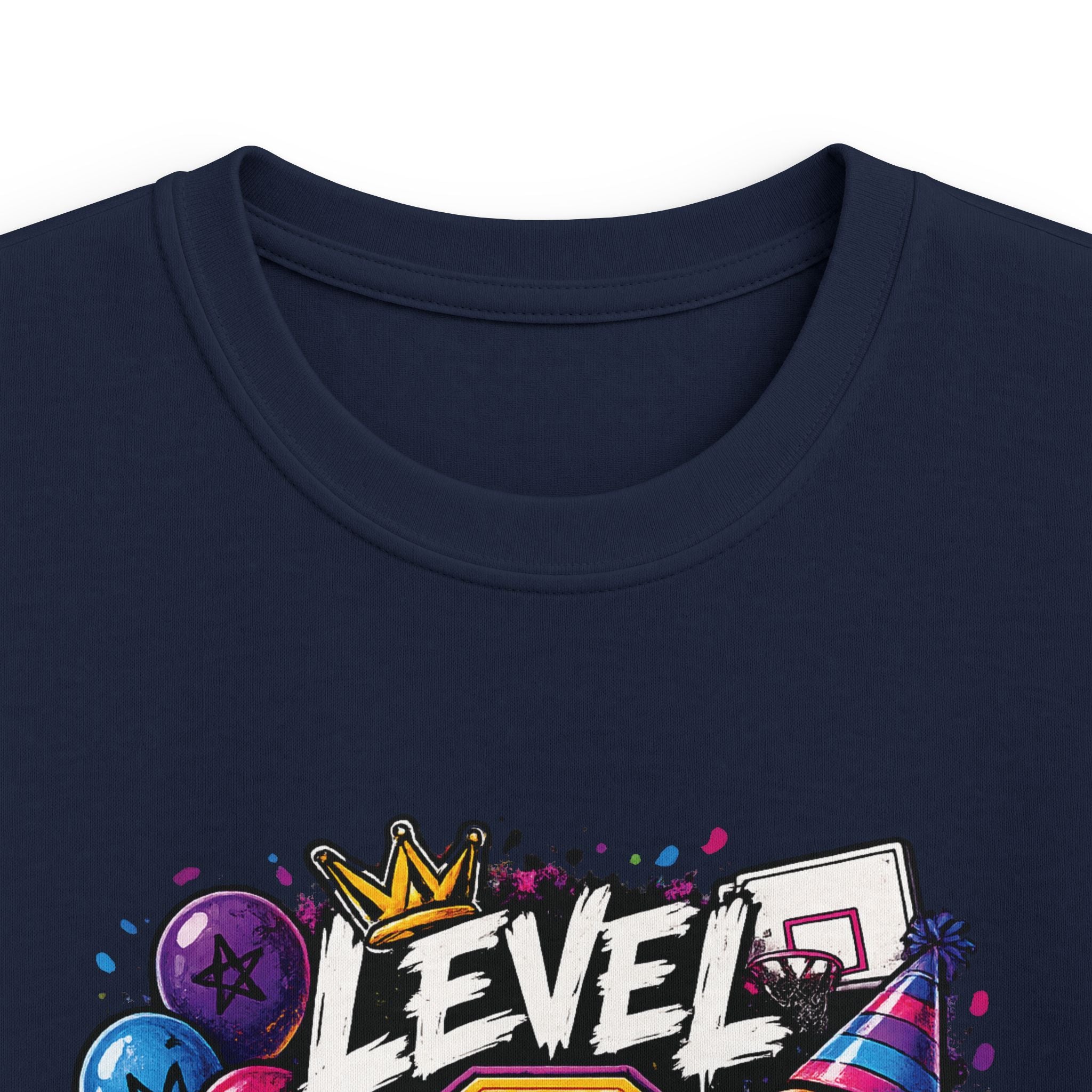 Kids "Level 9 Unlocked" Birthday T‑Shirt Basketball & Party Gamer Tee