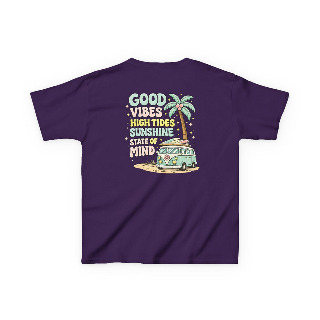 Kids T-Shirt — "Good Vibes-High Tides"