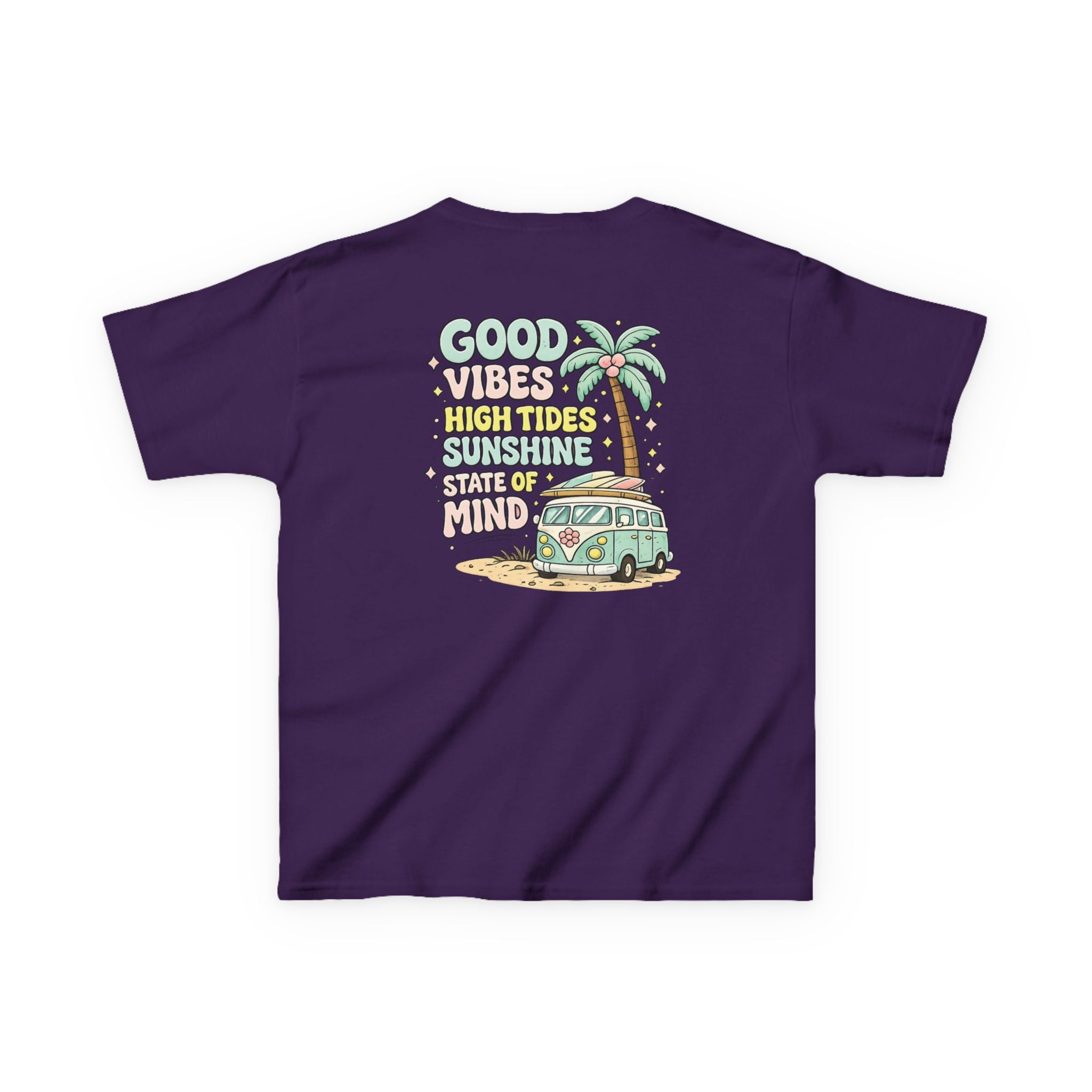 Kids T-Shirt — "Good Vibes-High Tides"