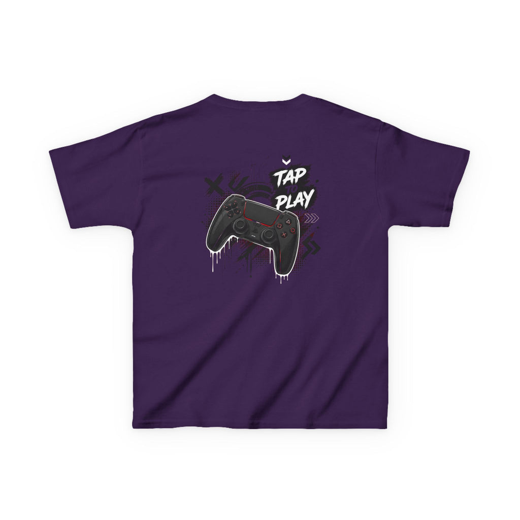 "Tap to Play" Gamer Controller Streetwear T-Shirt Graphic kids Gamer T-Shirt Design