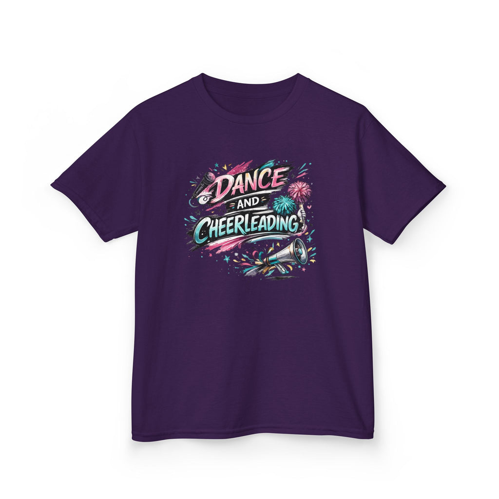 Dance & Cheerleading Typography Sports T-Shirt Design | Modern Cheer Spirit Graphic | Dance Team Apparel