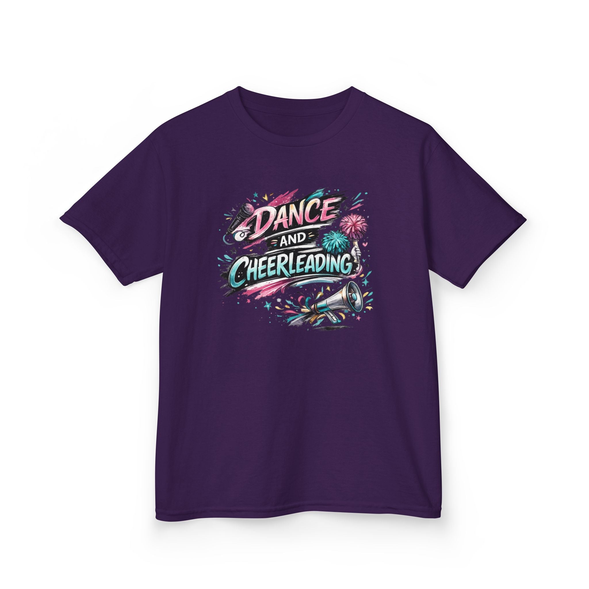 Dance & Cheerleading Typography Sports T-Shirt Design | Modern Cheer Spirit Graphic | Dance Team Apparel