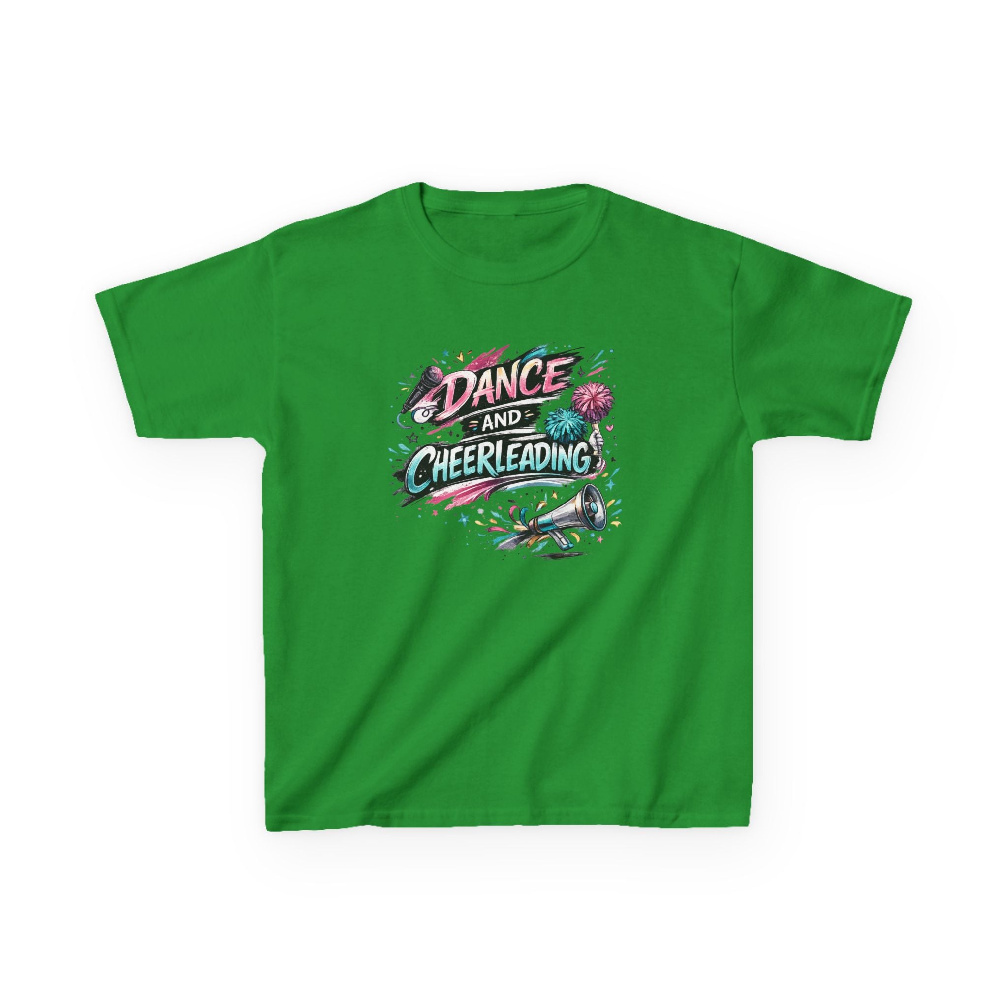 Dance & Cheerleading Typography Sports T-Shirt Design | Modern Cheer Spirit Graphic | Dance Team Apparel