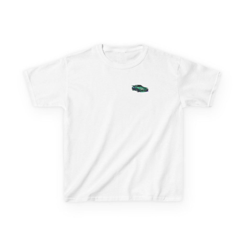 Boys Tee "Retro Nightrun Drift Car" Graphic (Neon City)