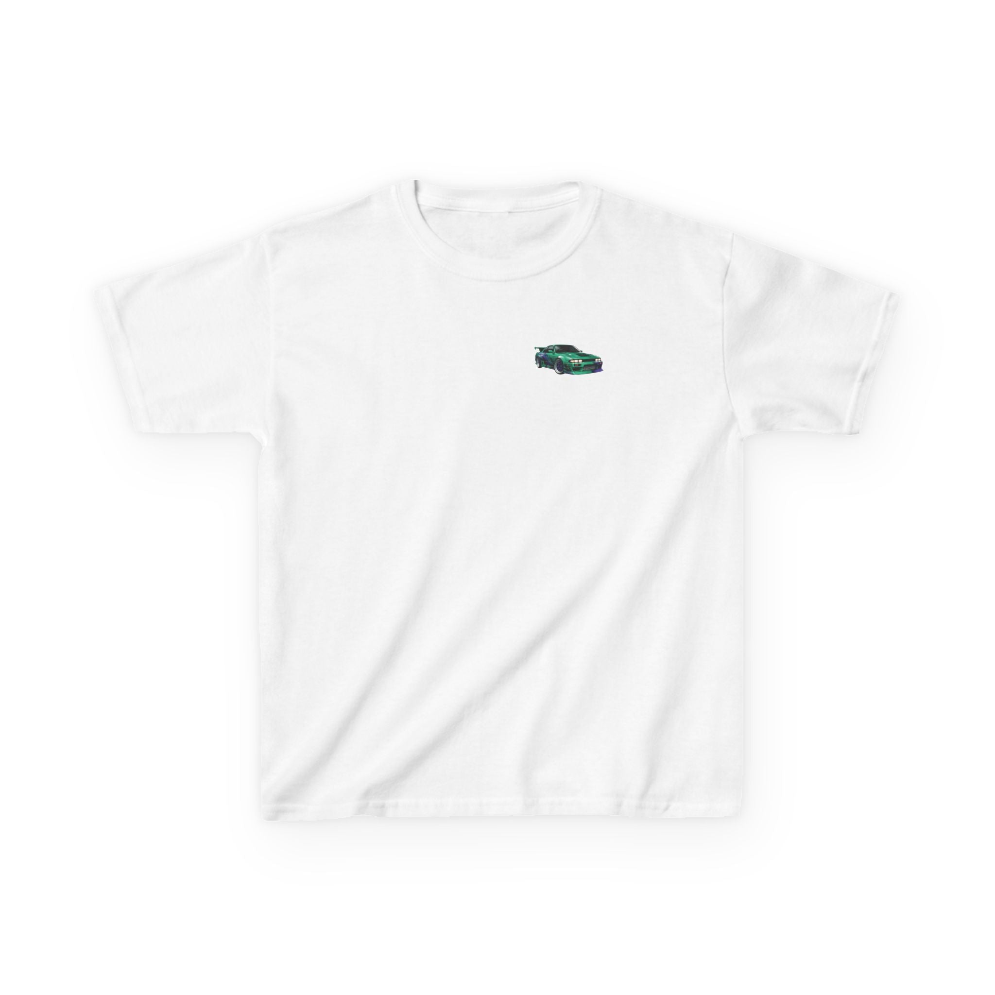 Boys Tee "Retro Nightrun Drift Car" Graphic (Neon City)