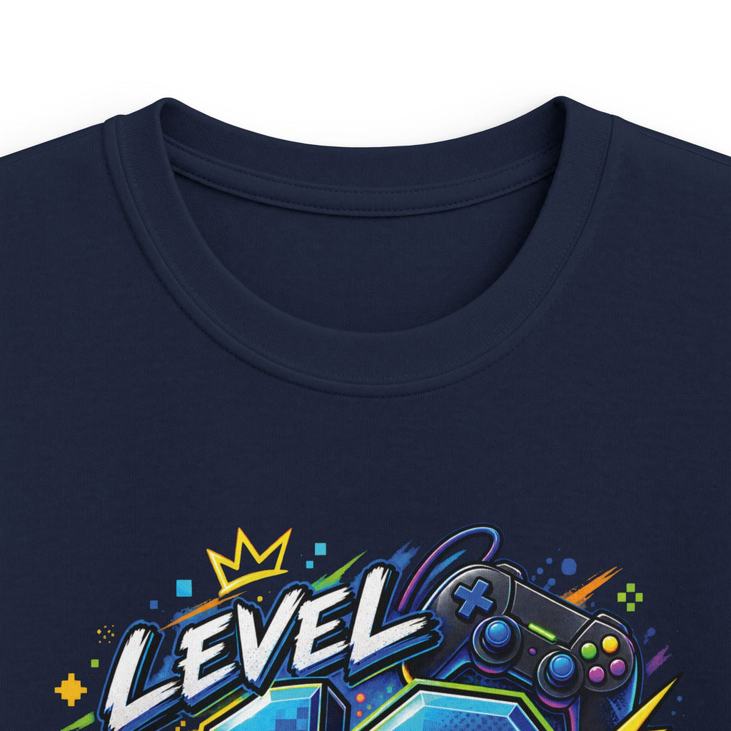 Kids Tee "Level 10 Unlocked" Birthday Gamer Shirt