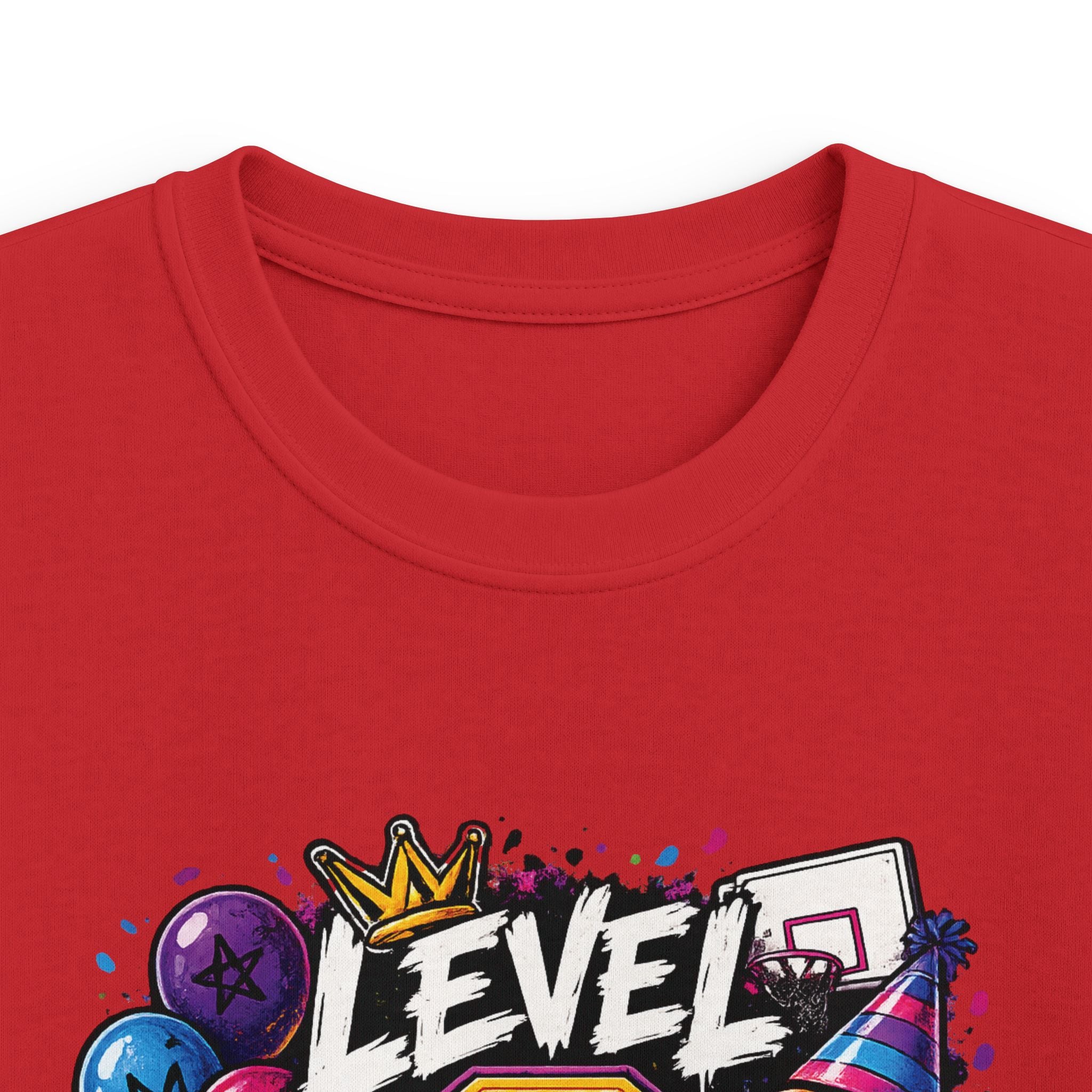 Kids "Level 9 Unlocked" Birthday T‑Shirt Basketball & Party Gamer Tee