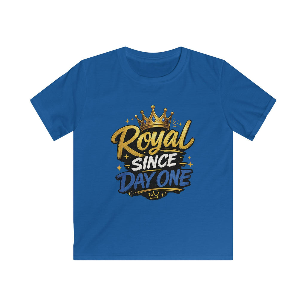 "Royal Since Day One" Crown Graphic Boys Shirt