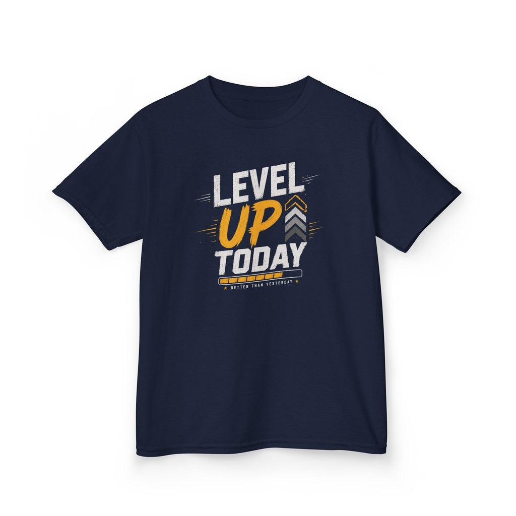 Kids "Level Up Today" Boys and Girls Graphic Tee Birthday Gamer Shirt