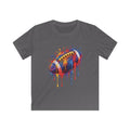 Kids T-Shirt Colorful Drip Football Sports Graphic Tee
