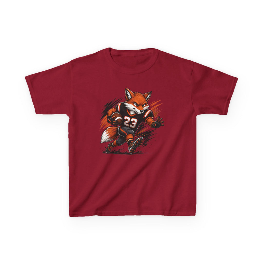 Football Fox T-Shirt | Cool Fox Football Player Graphic | Kids Football Tee | Youth Sports Animal Shirt | Football Lover Gift
