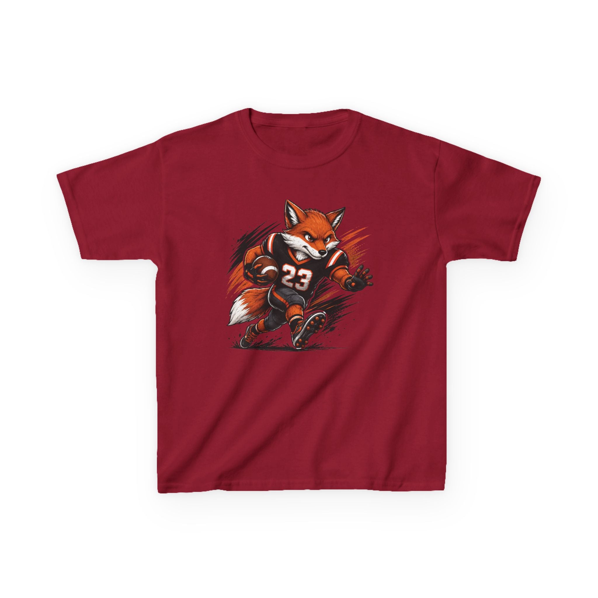Football Fox T-Shirt | Cool Fox Football Player Graphic | Kids Football Tee | Youth Sports Animal Shirt | Football Lover Gift
