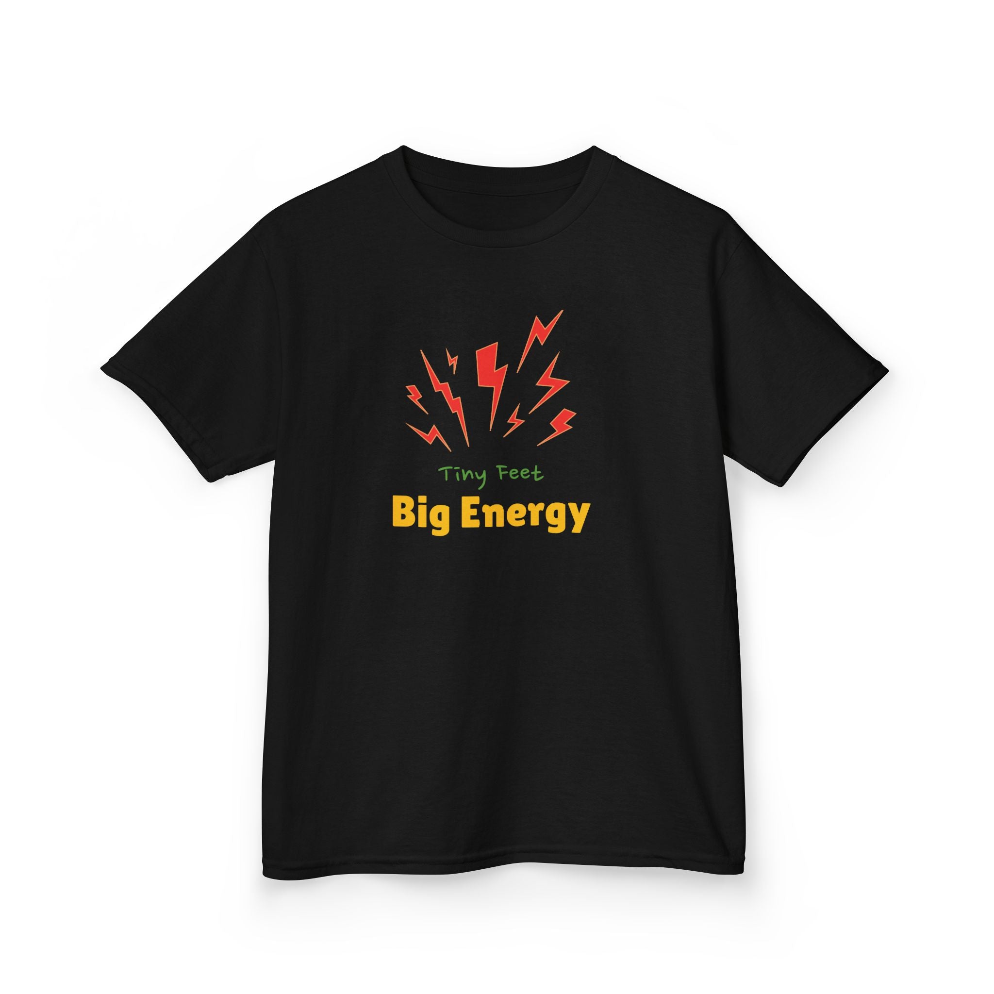 Tiny Feet - Big Energy | Funny Kids Graphic T-Shirt