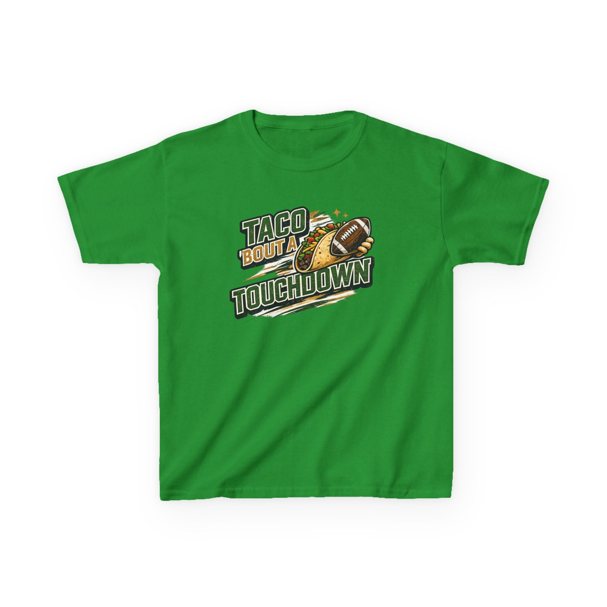 Taco 'Bout a Touchdown Football T-Shirt Design | Taco Football Graphic | Game Day Sports Tee