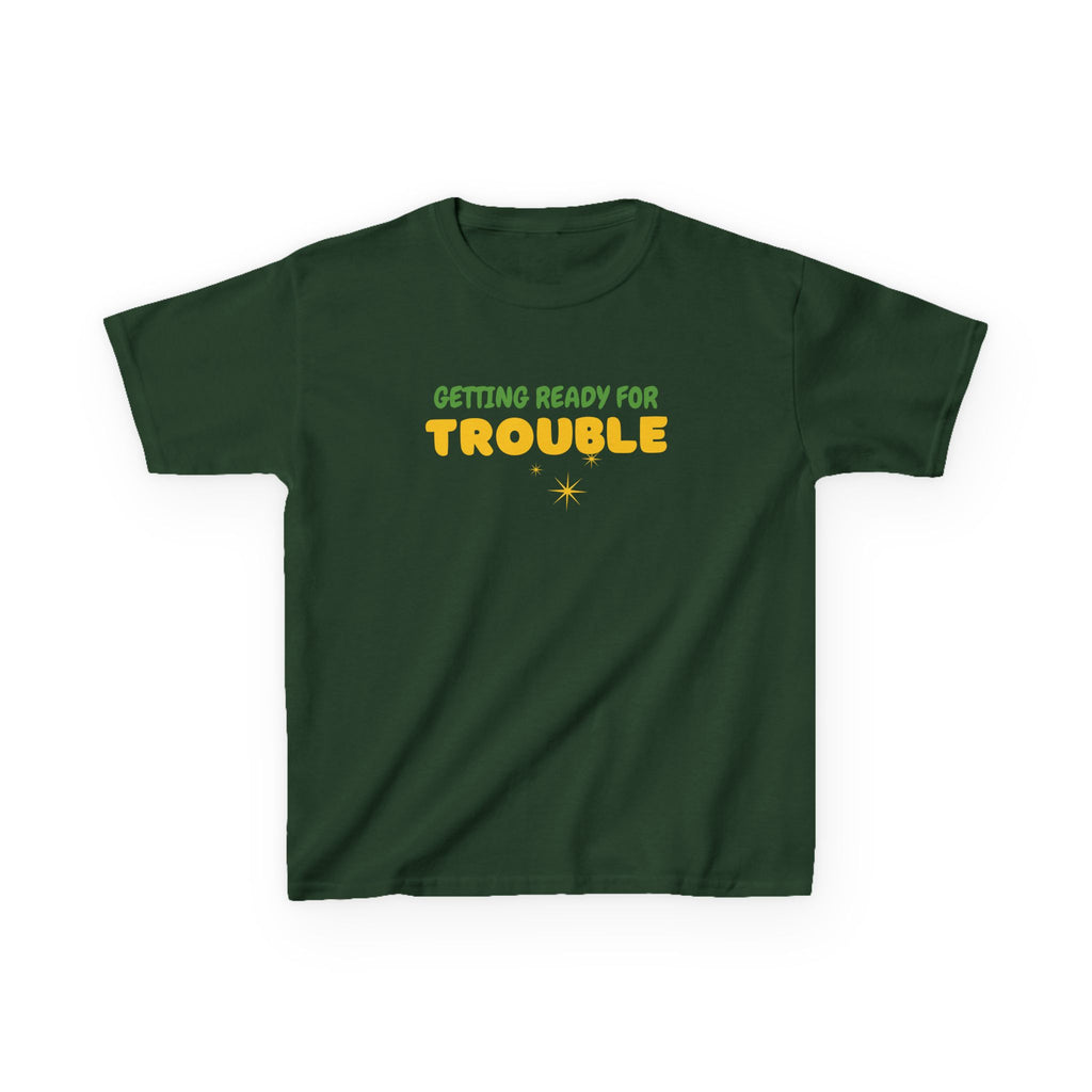Ready for Trouble | Funny Kids Graphic T-Shirt