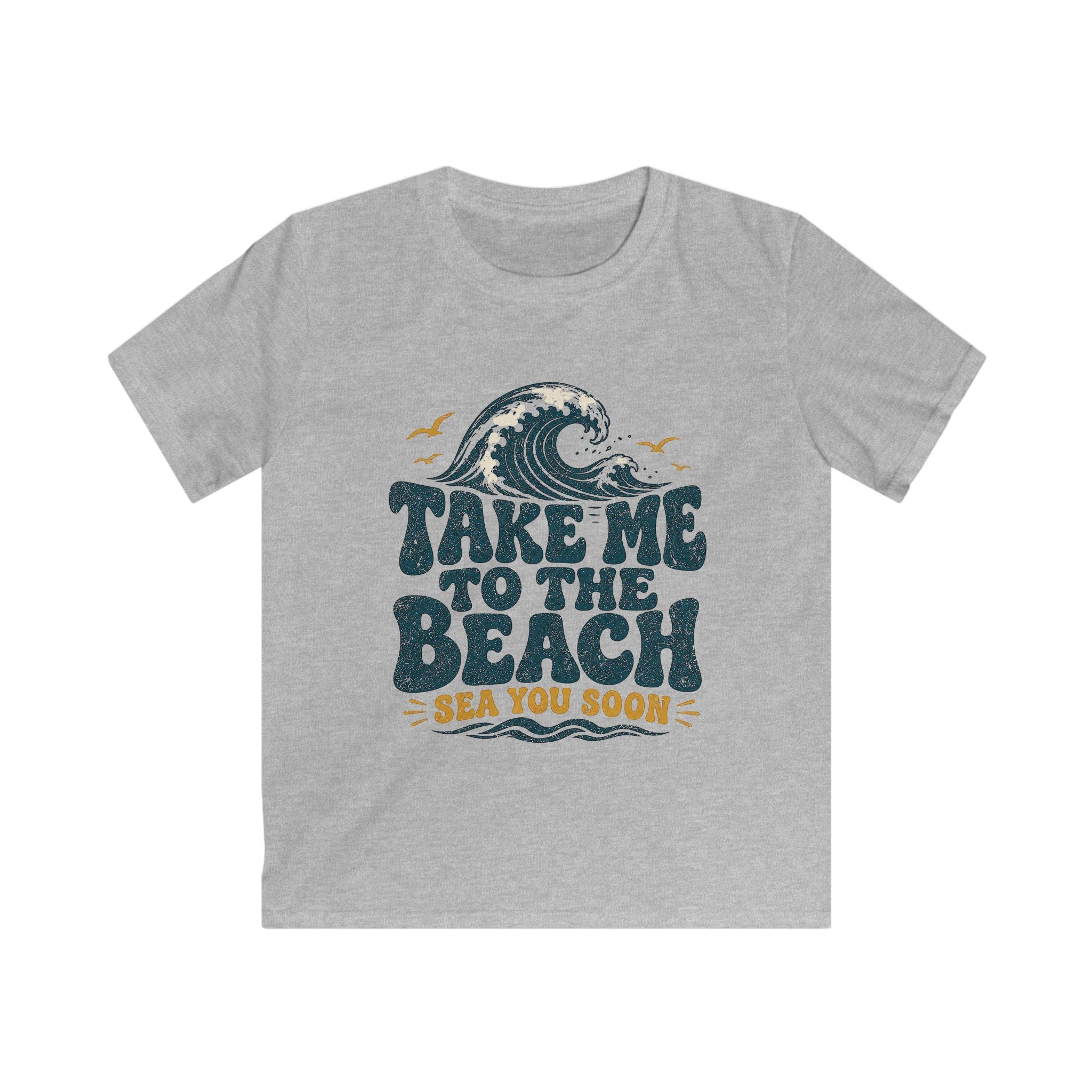 Kids Beach T‑Shirt "Take Me To The Beach" Retro Wave Vacation Tee