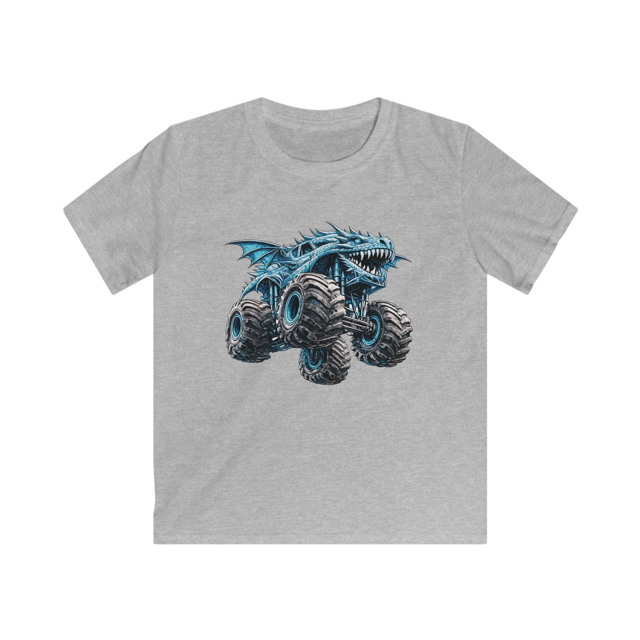 Graphic Tee "Blue Monster Truck Shark" for Boys
