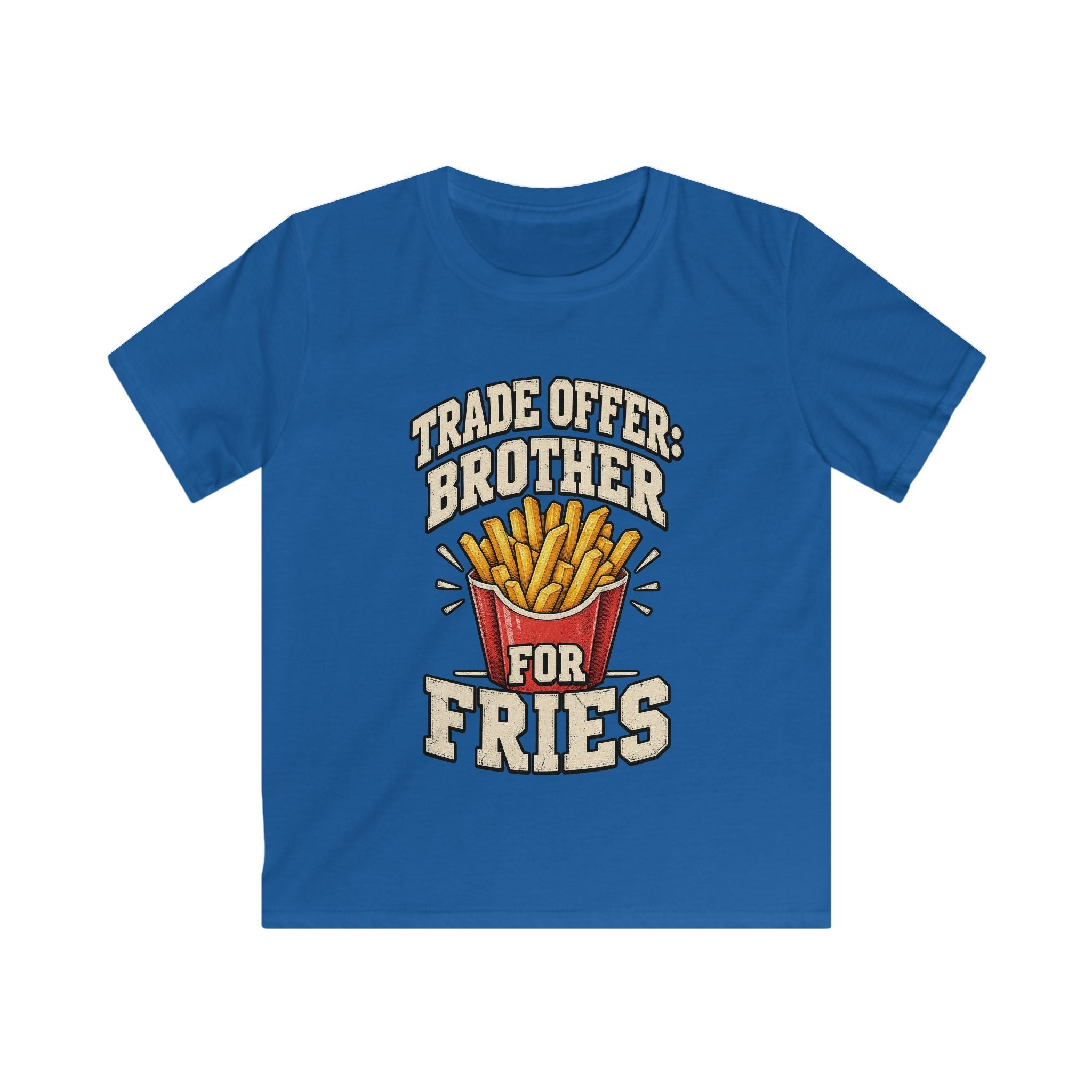 Kids 'Trade Offer: Brother for Fries' Funny Graphic Tee