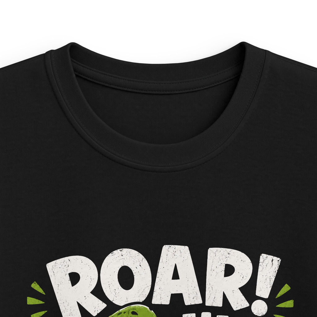 Kids Tee "Roar! I'm 4 Today" Dinosaur Birthday Shirt